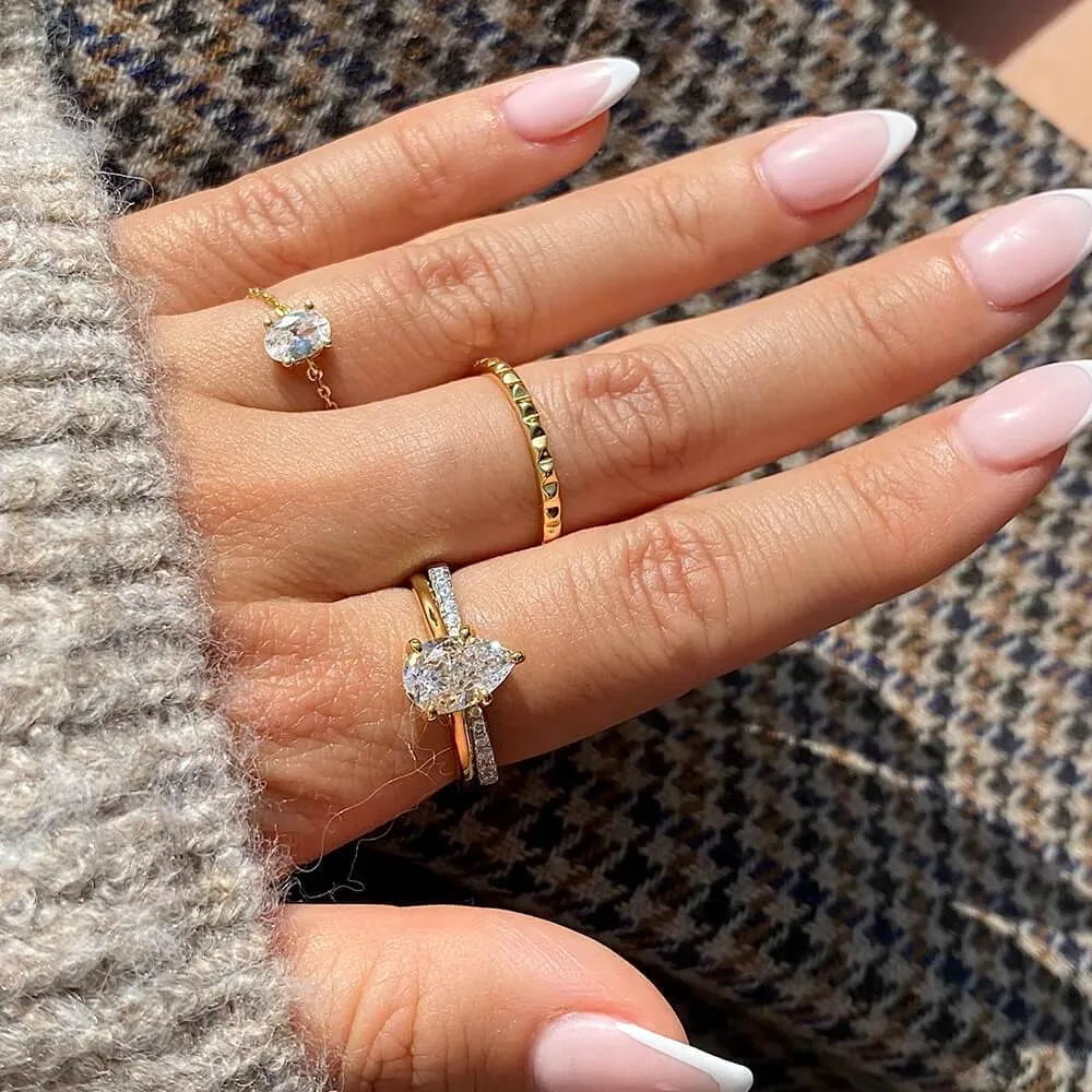 Open Pavé Stacking Ring Promo