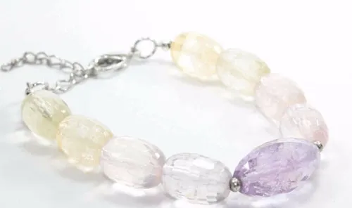 Pastel Sparkles Quartz Stone Bracelet