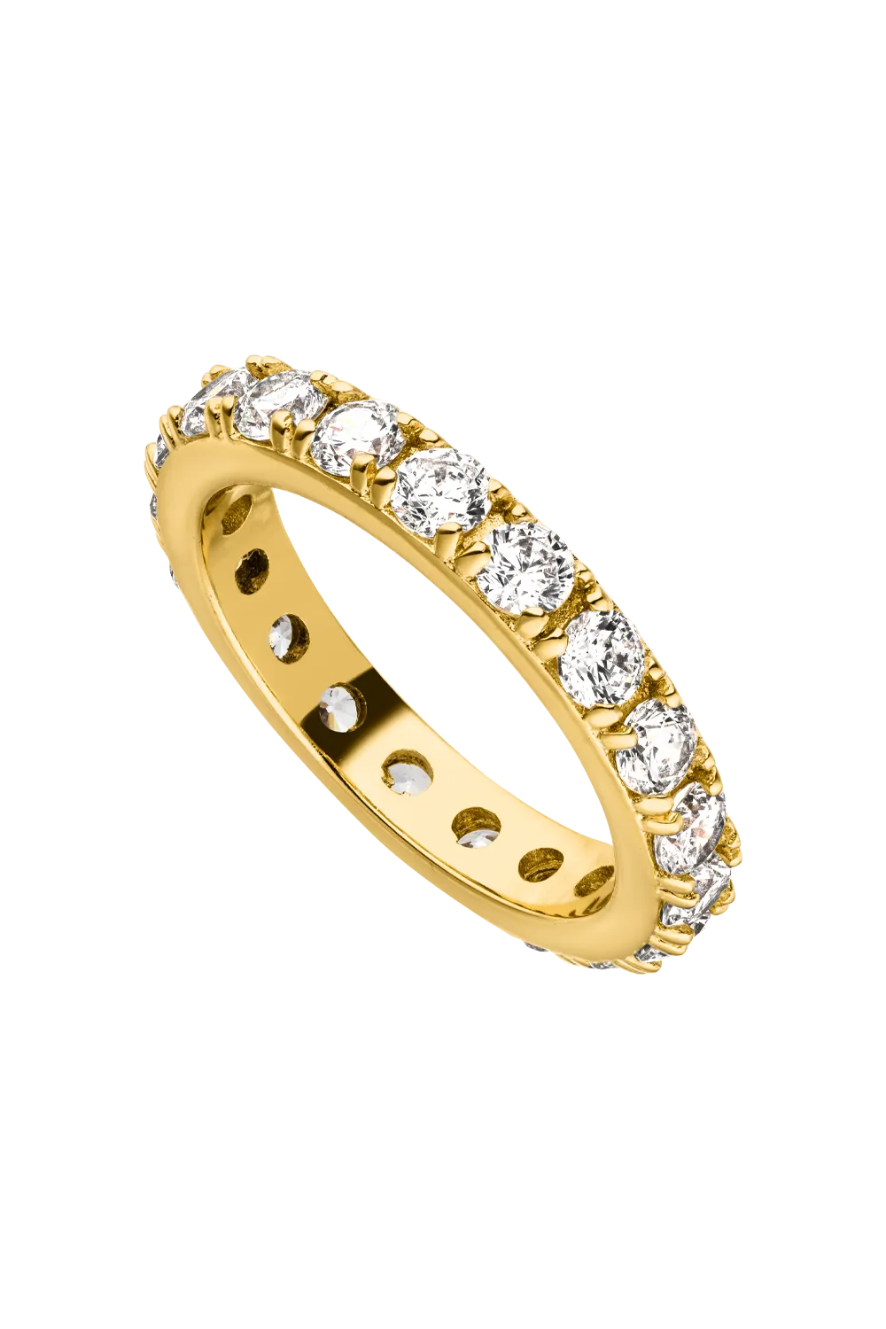 Pavé Ring Bold 14K Gold Plated