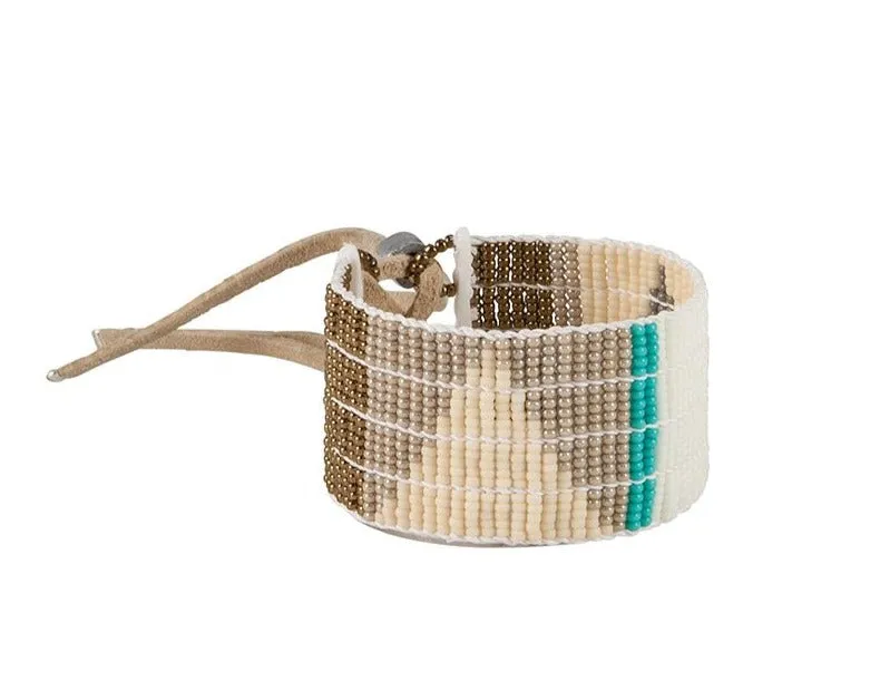 Pembetatu Warrior Bracelet - TURQUOISE/BRONZE/TAUPE/PINK