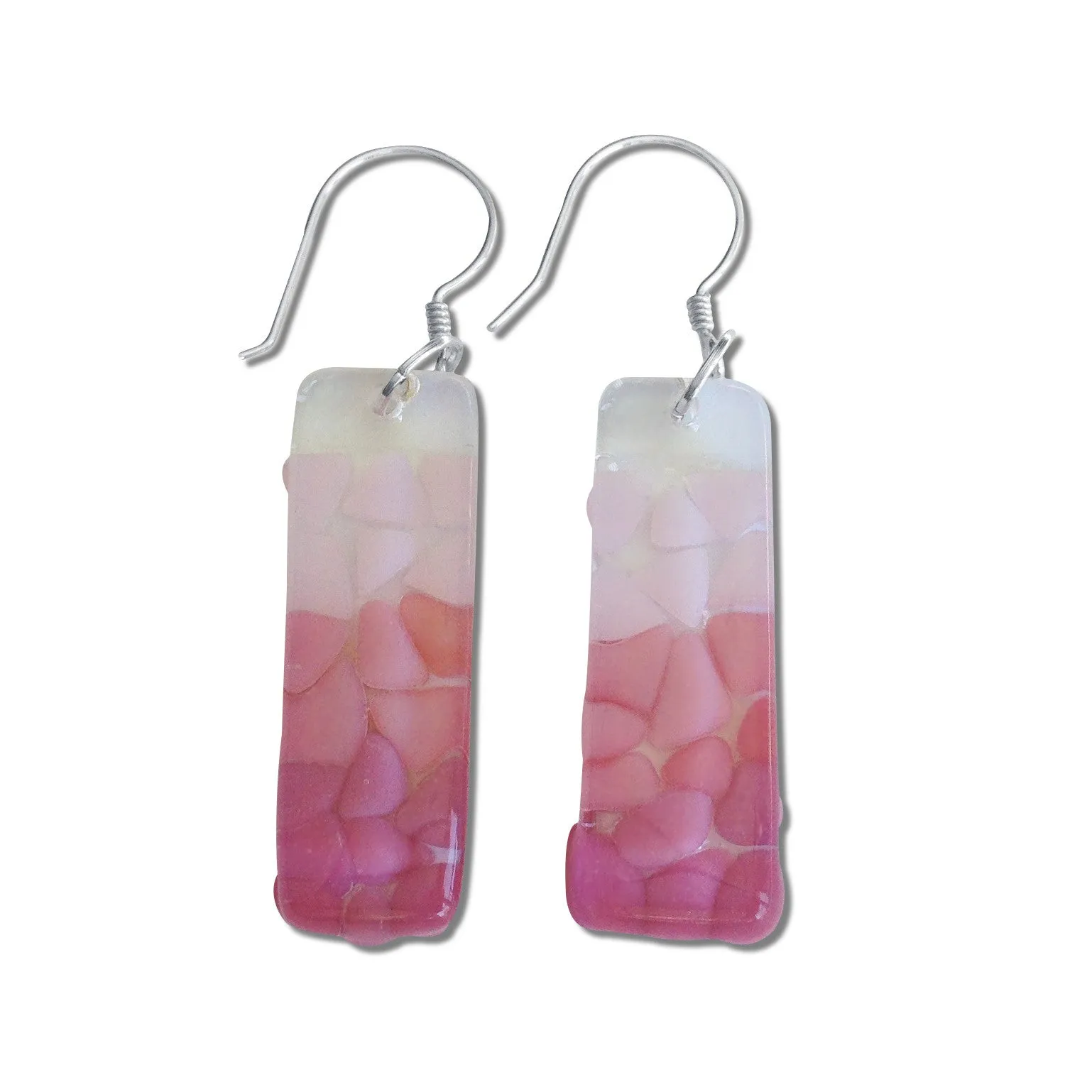 Picado Glass Earrings - Red