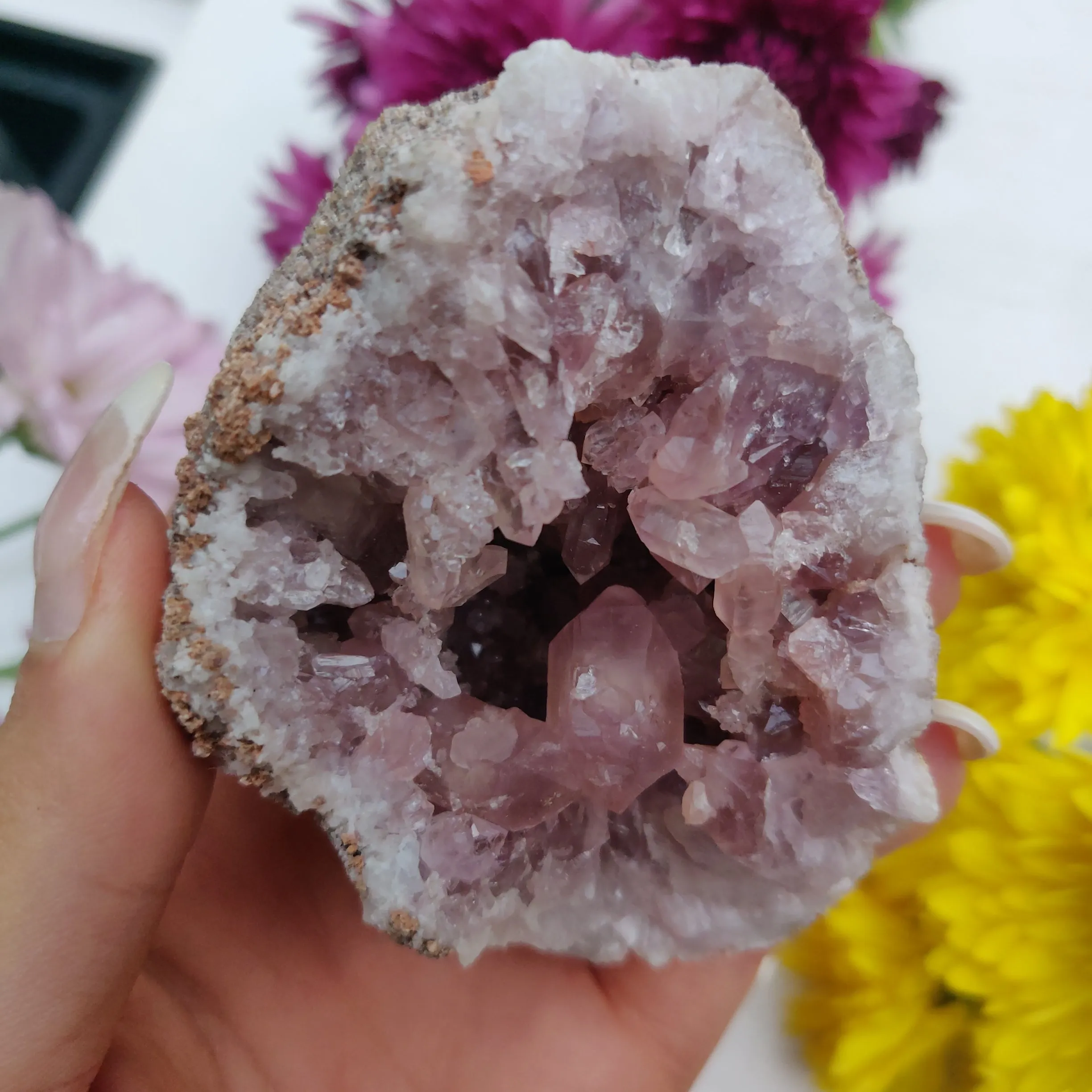 Pink Amethyst Geode (#M2)