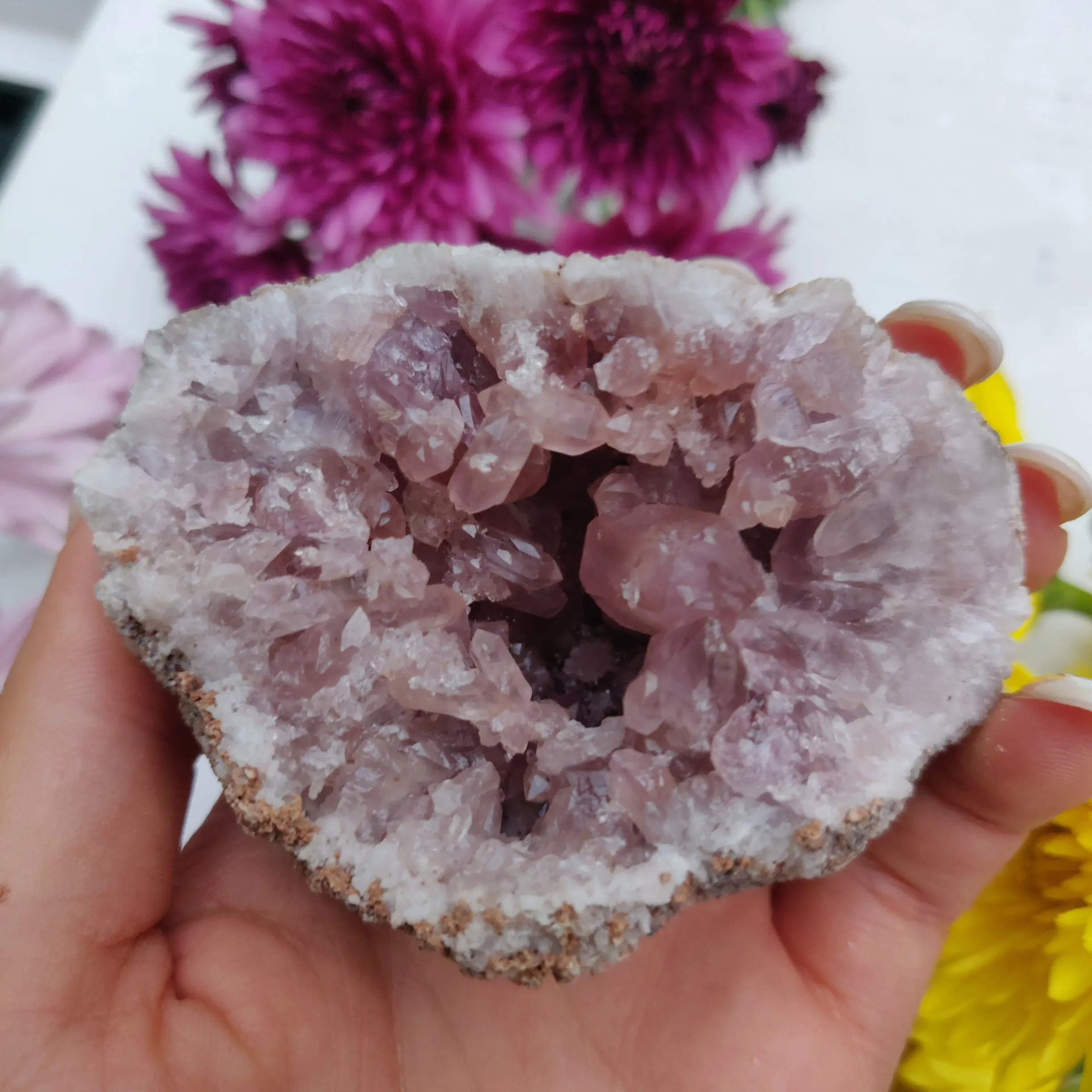 Pink Amethyst Geode (#M2)