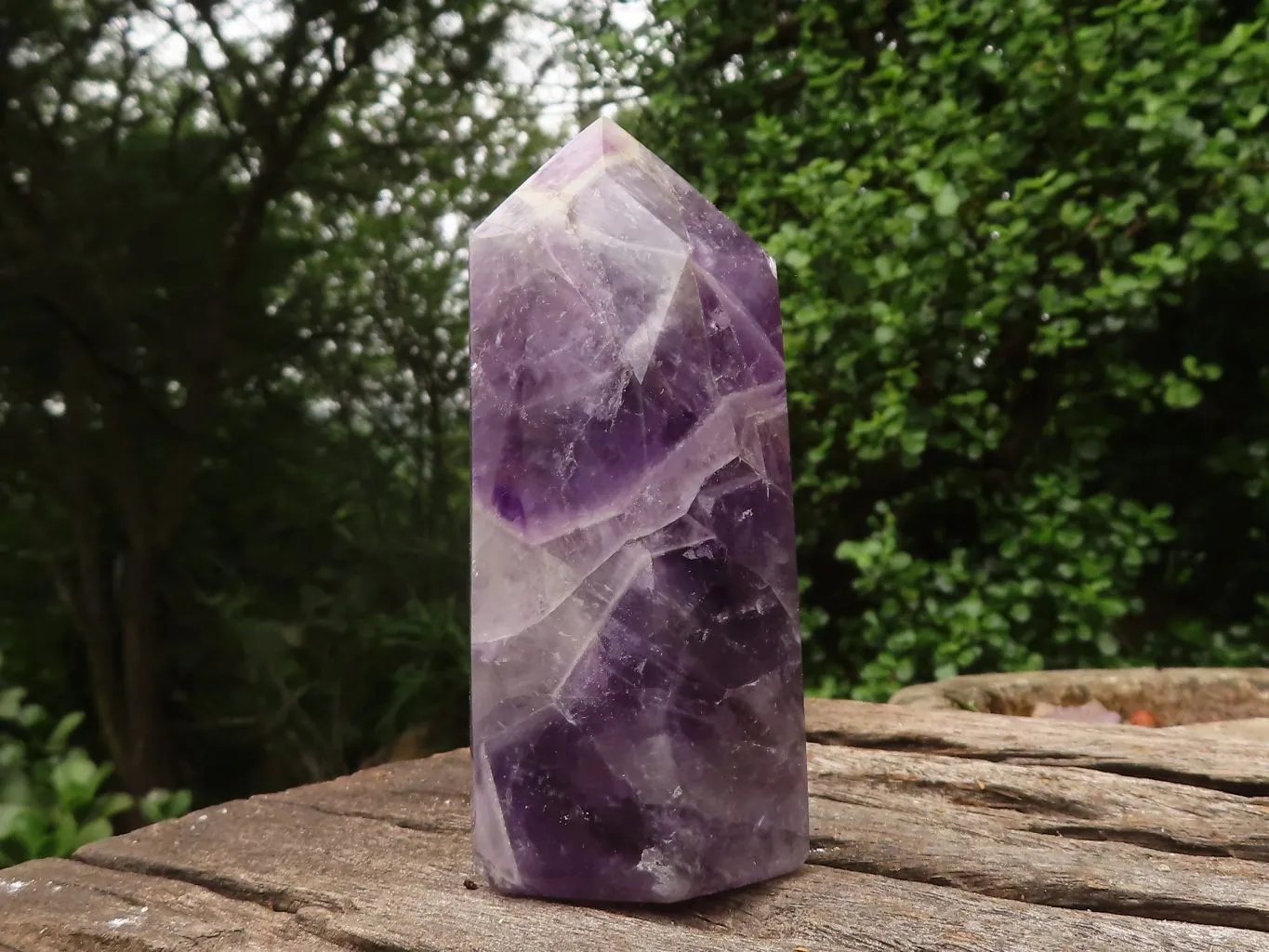 Polished Dark Dream  Amethyst Points x 2 From Madagascar