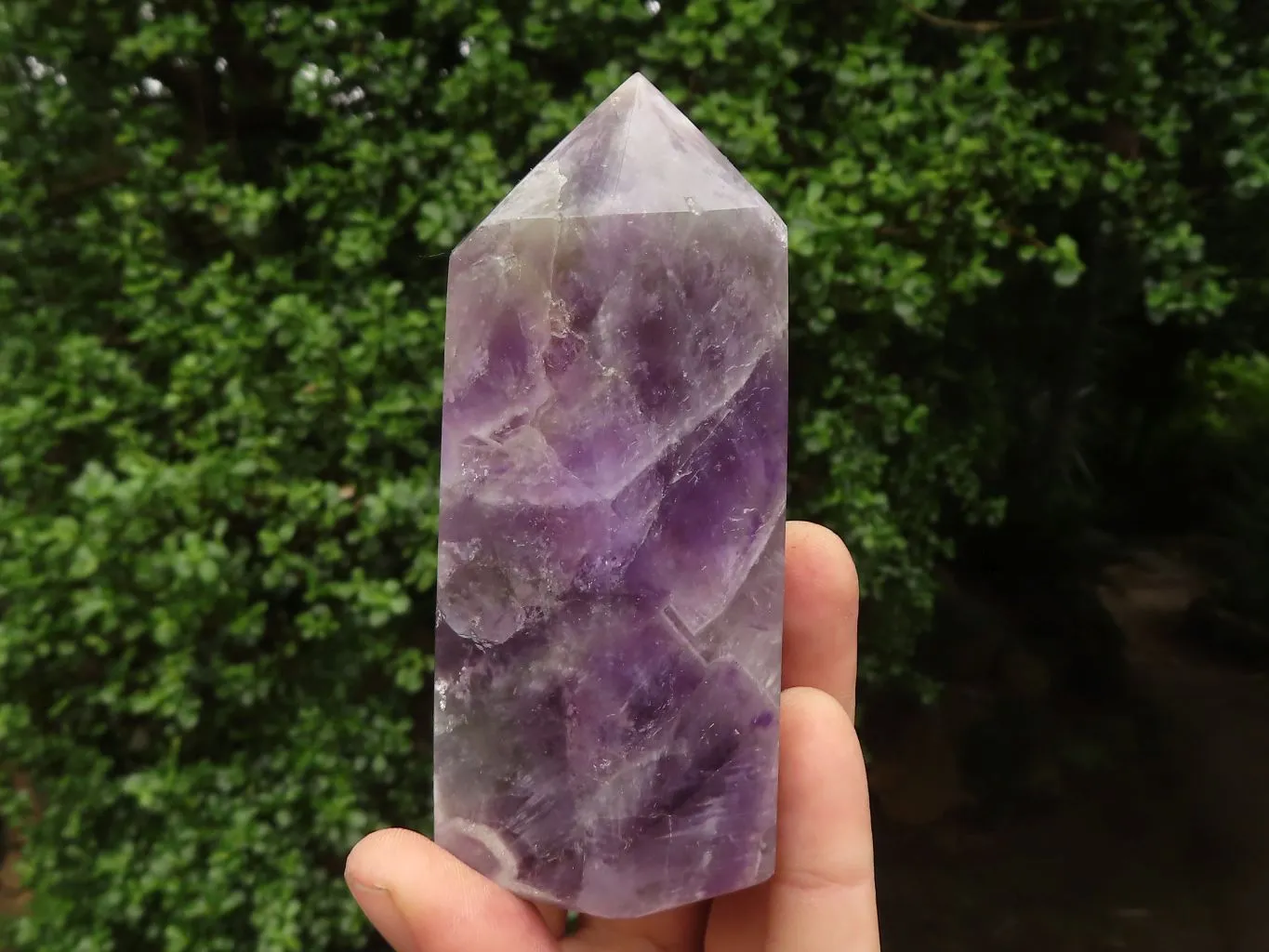 Polished Dark Dream  Amethyst Points x 2 From Madagascar