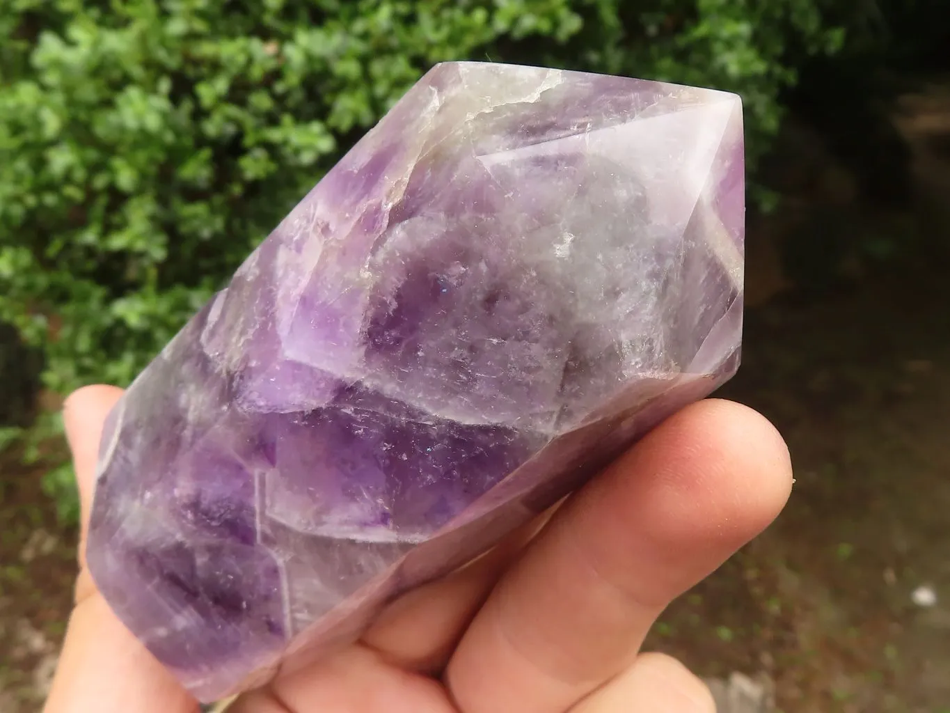 Polished Dark Dream  Amethyst Points x 2 From Madagascar