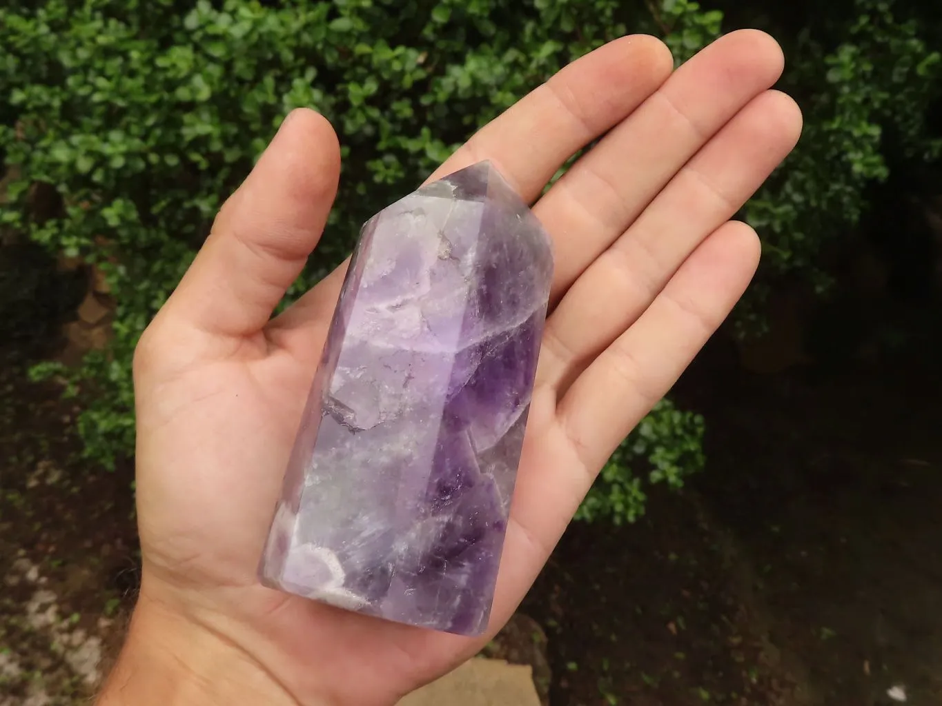 Polished Dark Dream  Amethyst Points x 2 From Madagascar