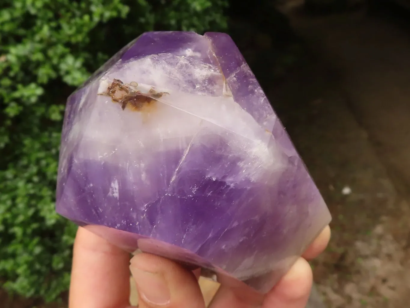 Polished Dark Dream  Amethyst Points x 2 From Madagascar