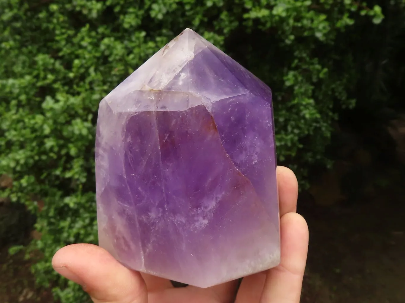 Polished Dark Dream  Amethyst Points x 2 From Madagascar