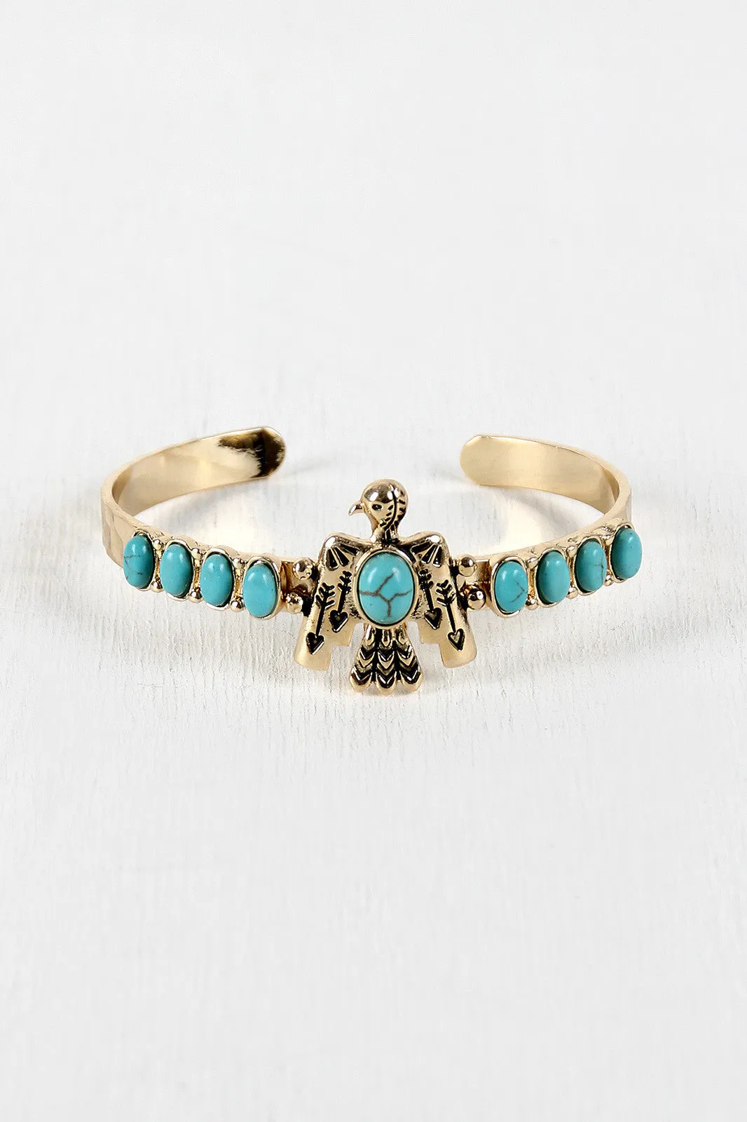 Rising Eagle Turquoise Bracelet