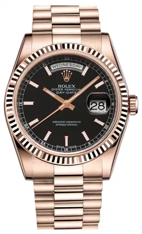 Rolex - Day-Date President Pink Gold - Fluted Bezel