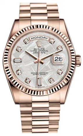 Rolex - Day-Date President Pink Gold - Fluted Bezel