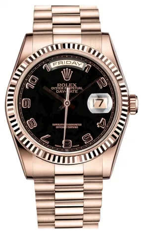 Rolex - Day-Date President Pink Gold - Fluted Bezel