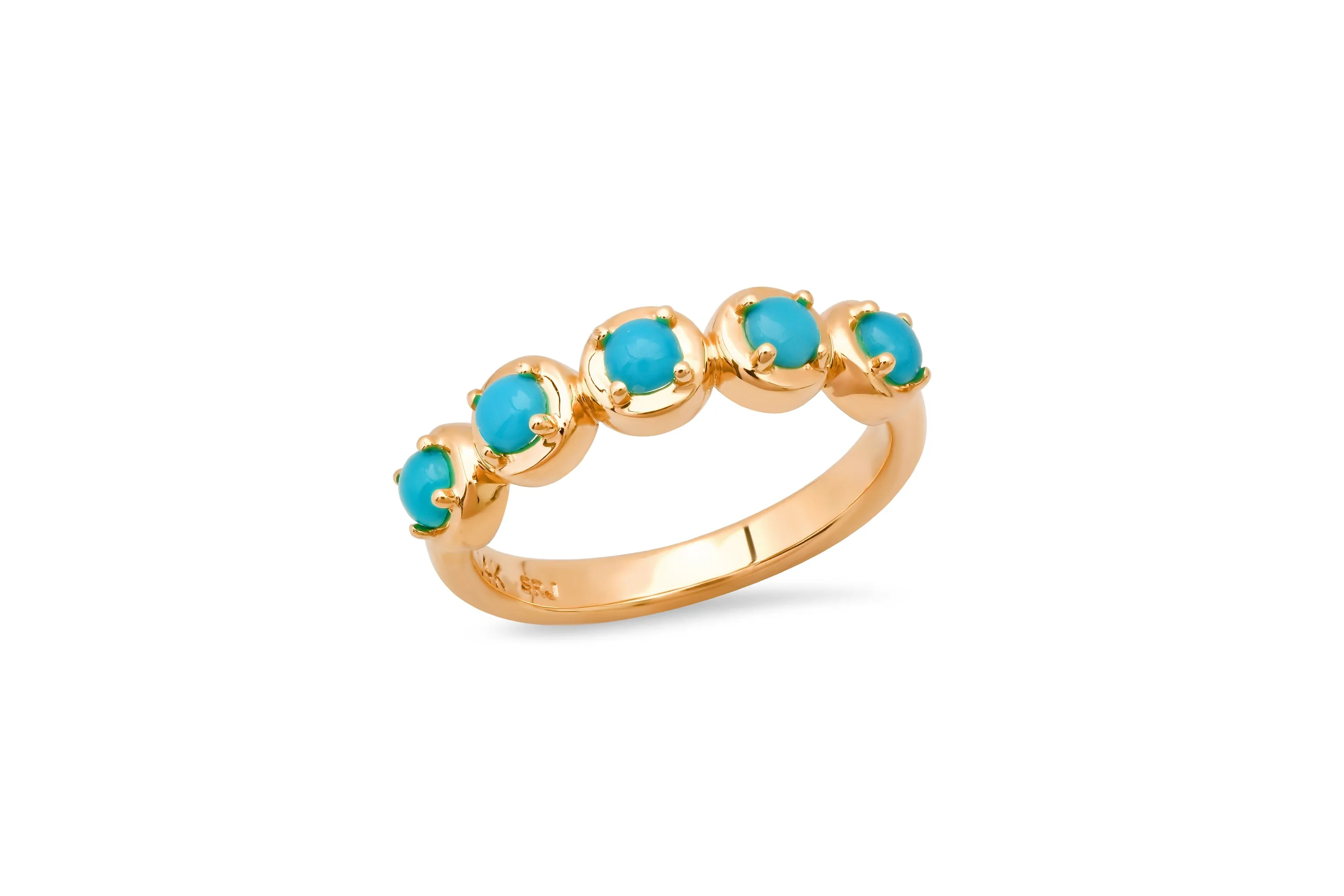 Round 5 Turquoise Cloud Ring