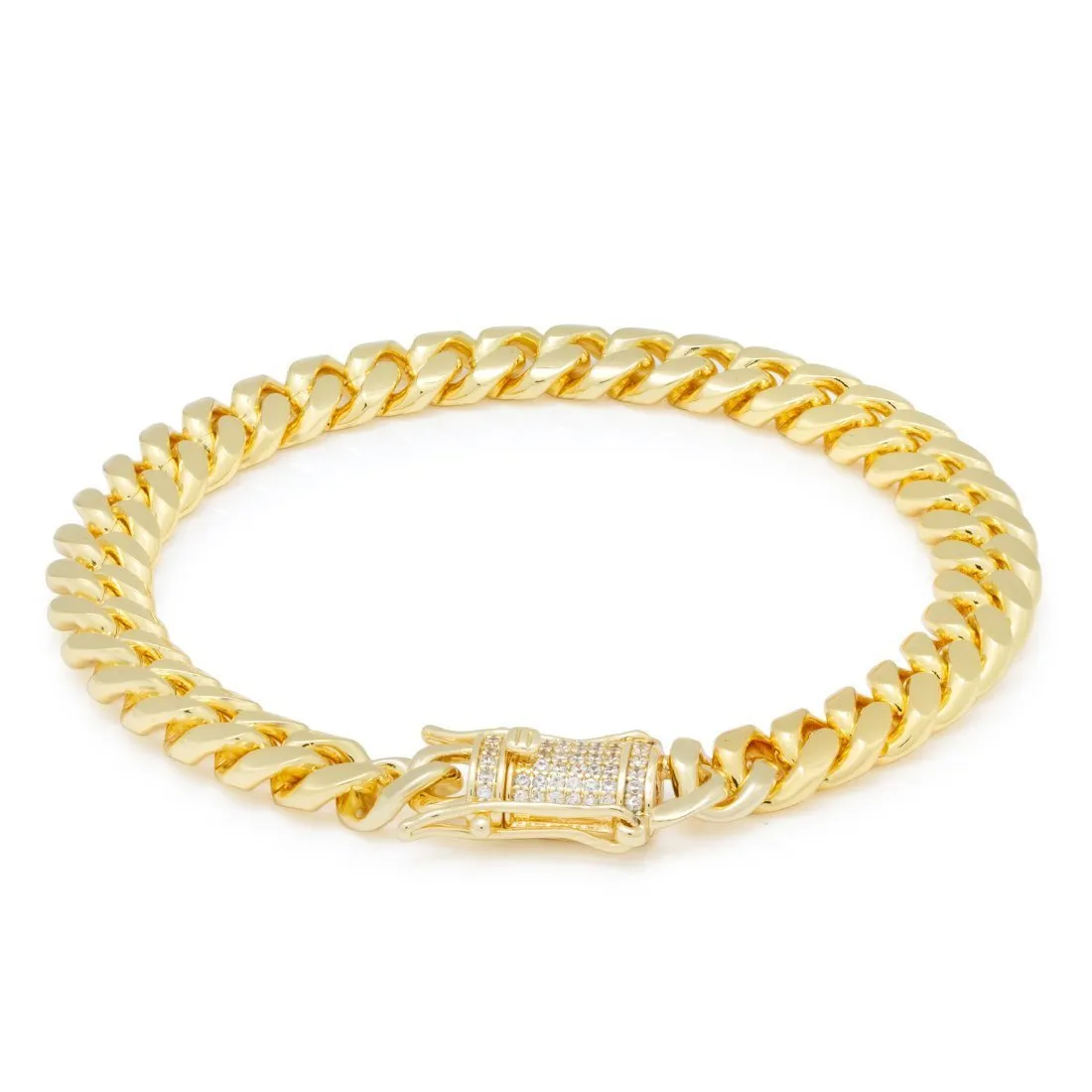 Solid Gold 8mm Miami Cuban Link Bracelet