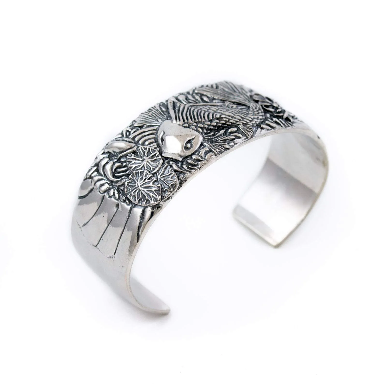 Sterling Silver "Koi" Cuff Bracelet