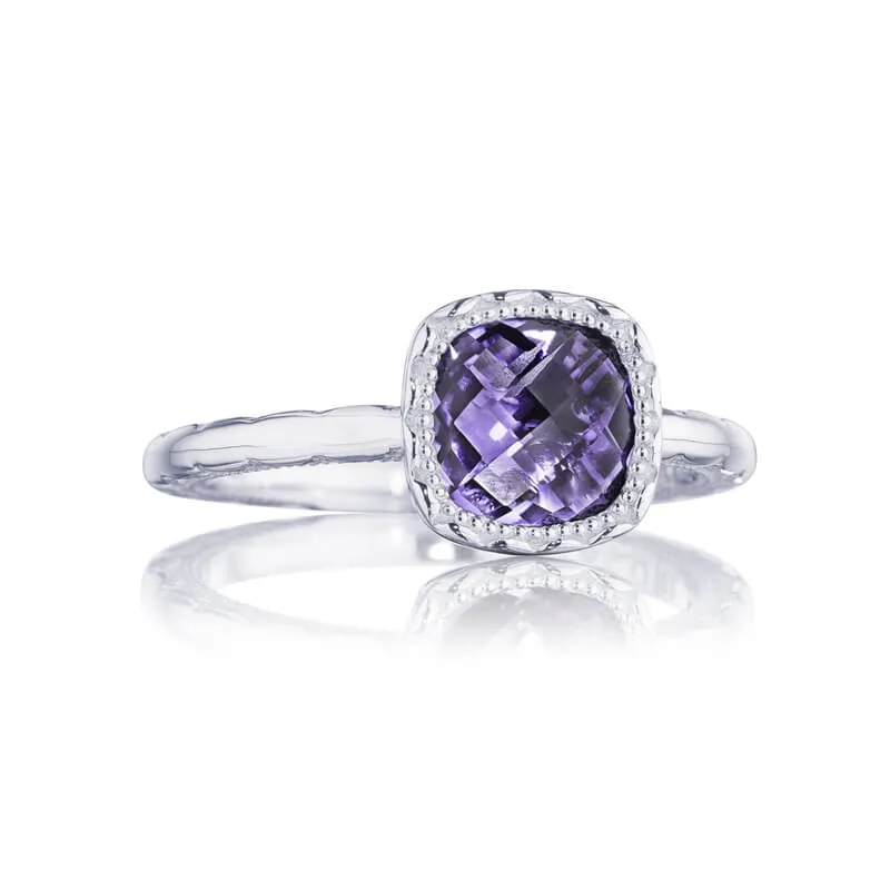 Tacori Petite Cushion Gem Ring with Amethyst SR23501