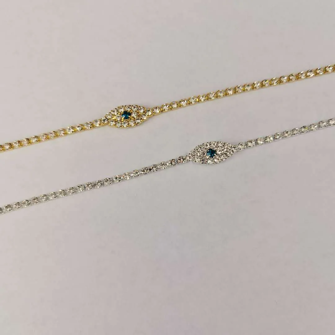 Vintage Gold-Plated Rhinestone Ethnic Style Anklet