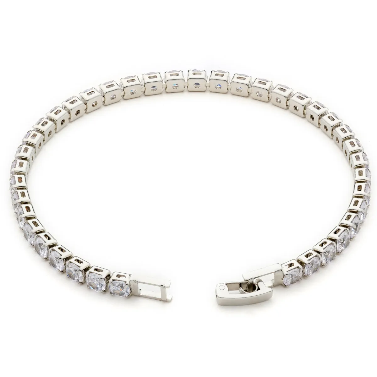 White Round Zirconia Tennis Bracelet